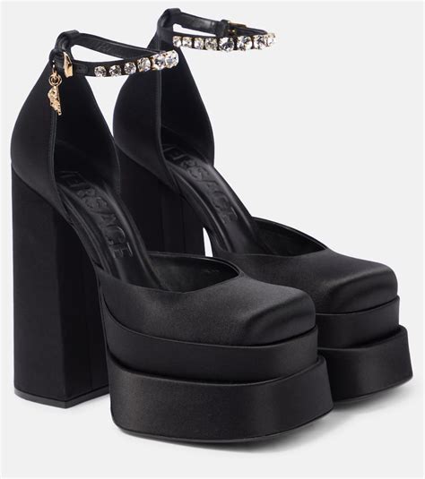 versace medusa bedding|Versace Medusa platform heels.